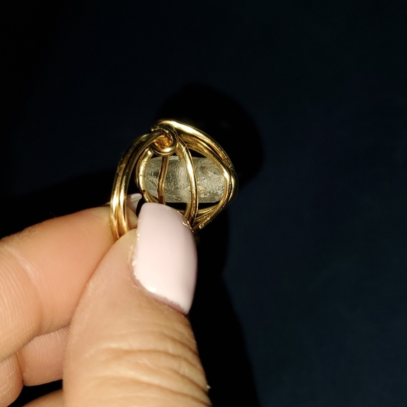 crystal gold‎ wire ring - Picture 3 of 4